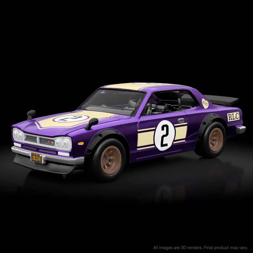 Hot Wheels RLC sELECTIONs 1972 Nissan Skyline H/T 2000GT-R – Spectraflame Dark Purple (HNL30)