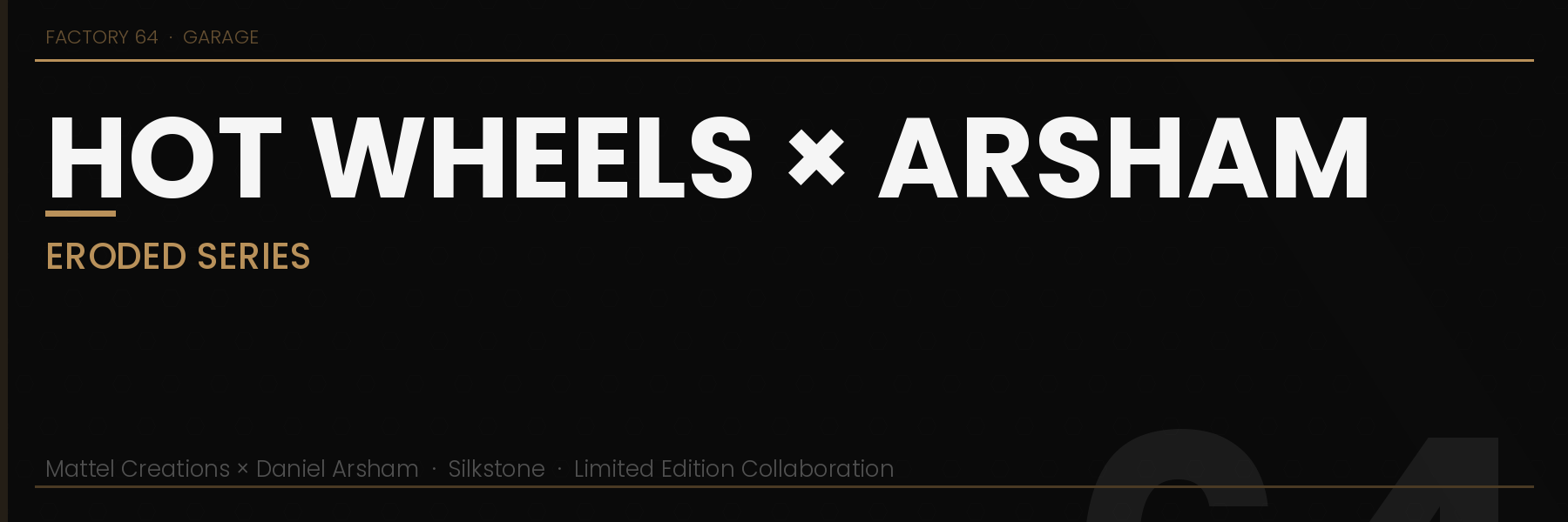 Hot Wheels x Arsham