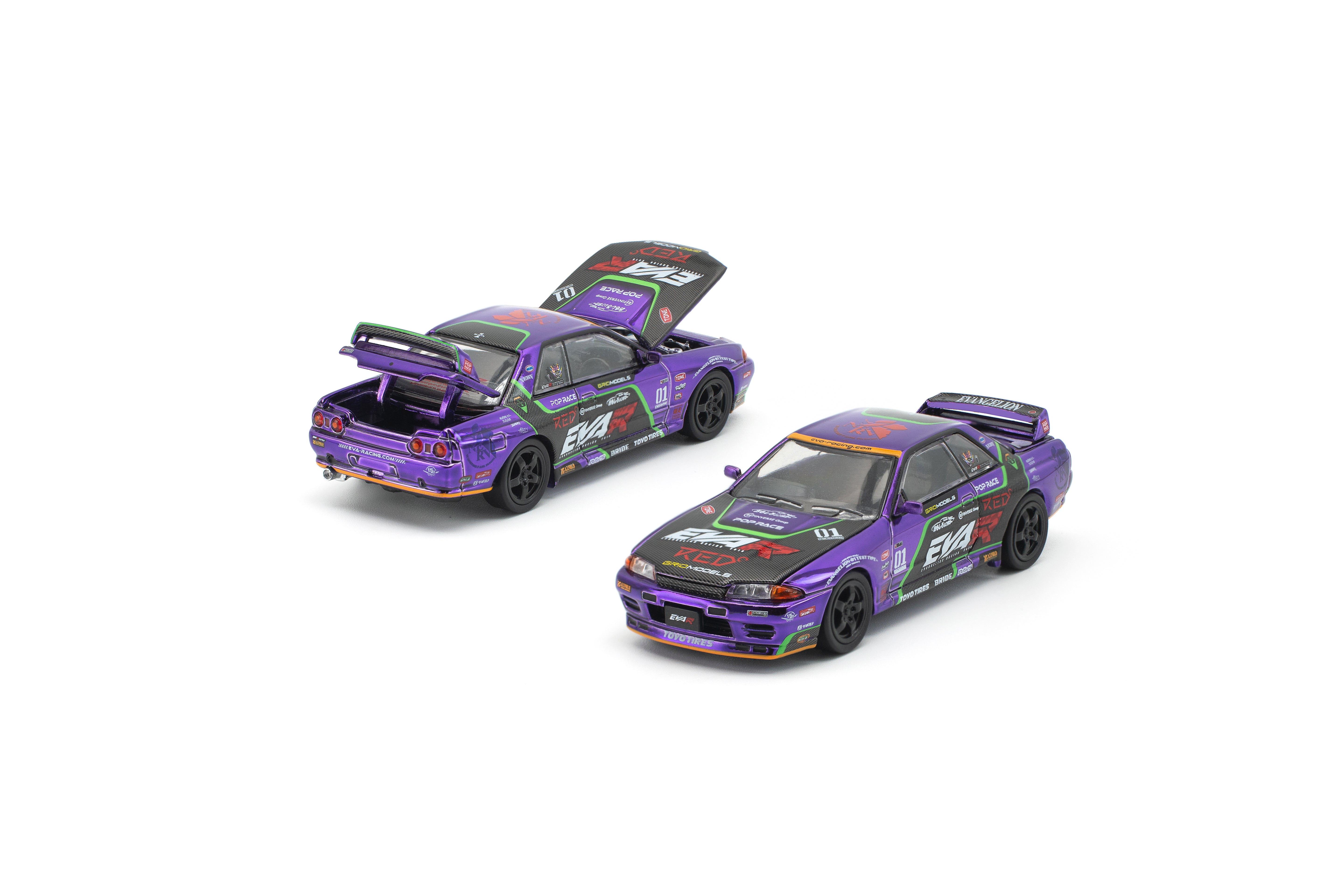 Pop Race 1:64 EVA RT Test Type-01 Skyline R32 - Detail Shot