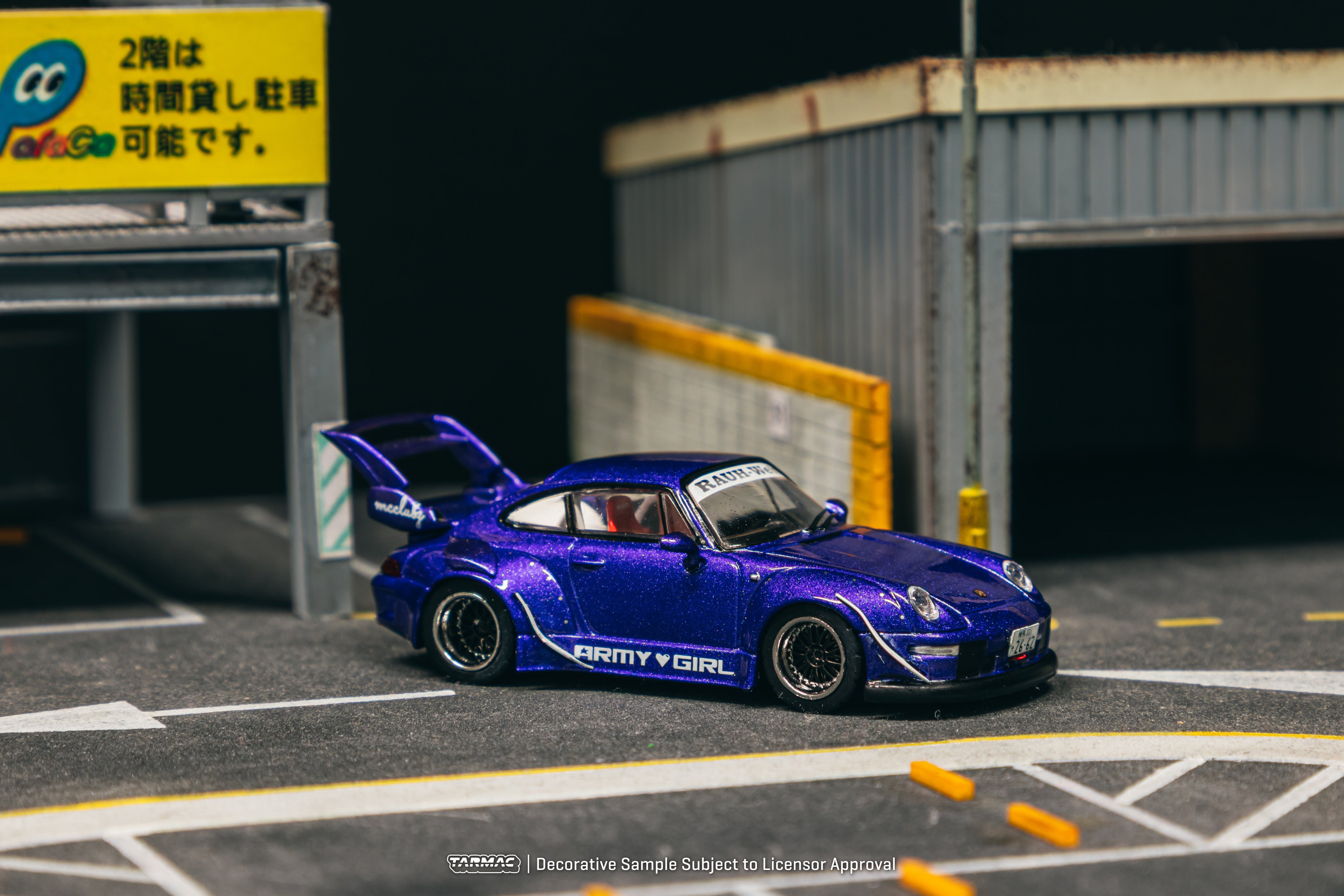 Tarmac Works Porsche RWB 993 Army Girl 1:64 diecast