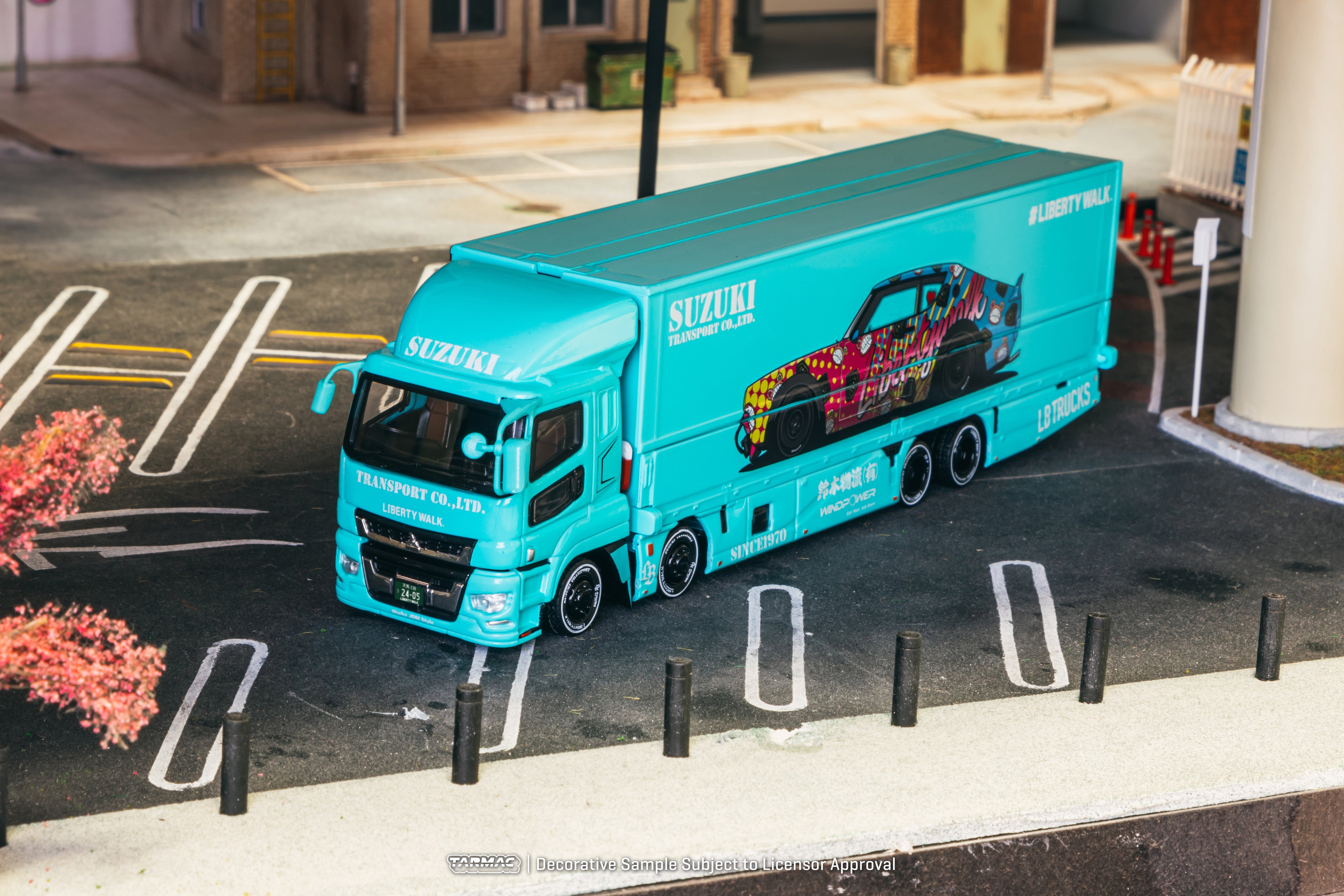 Tarmac Works Mitsubishi Fuso Super Great LB-Trucks Silver 1:64 diecast