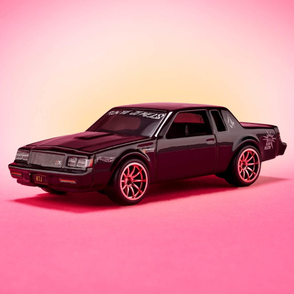 Hot Wheels x Run The Jewels x Volcom '87 Buick Regal GNX - Black ZAMAC with rose gold VUM hubs