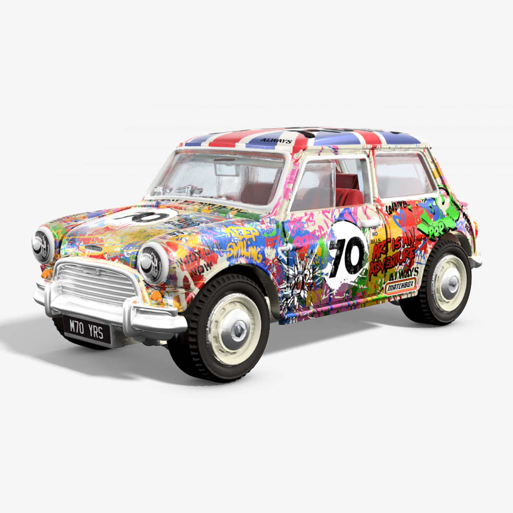 Matchbox x Mr Brainwash 1964 Austin Mini Cooper S - JCK45