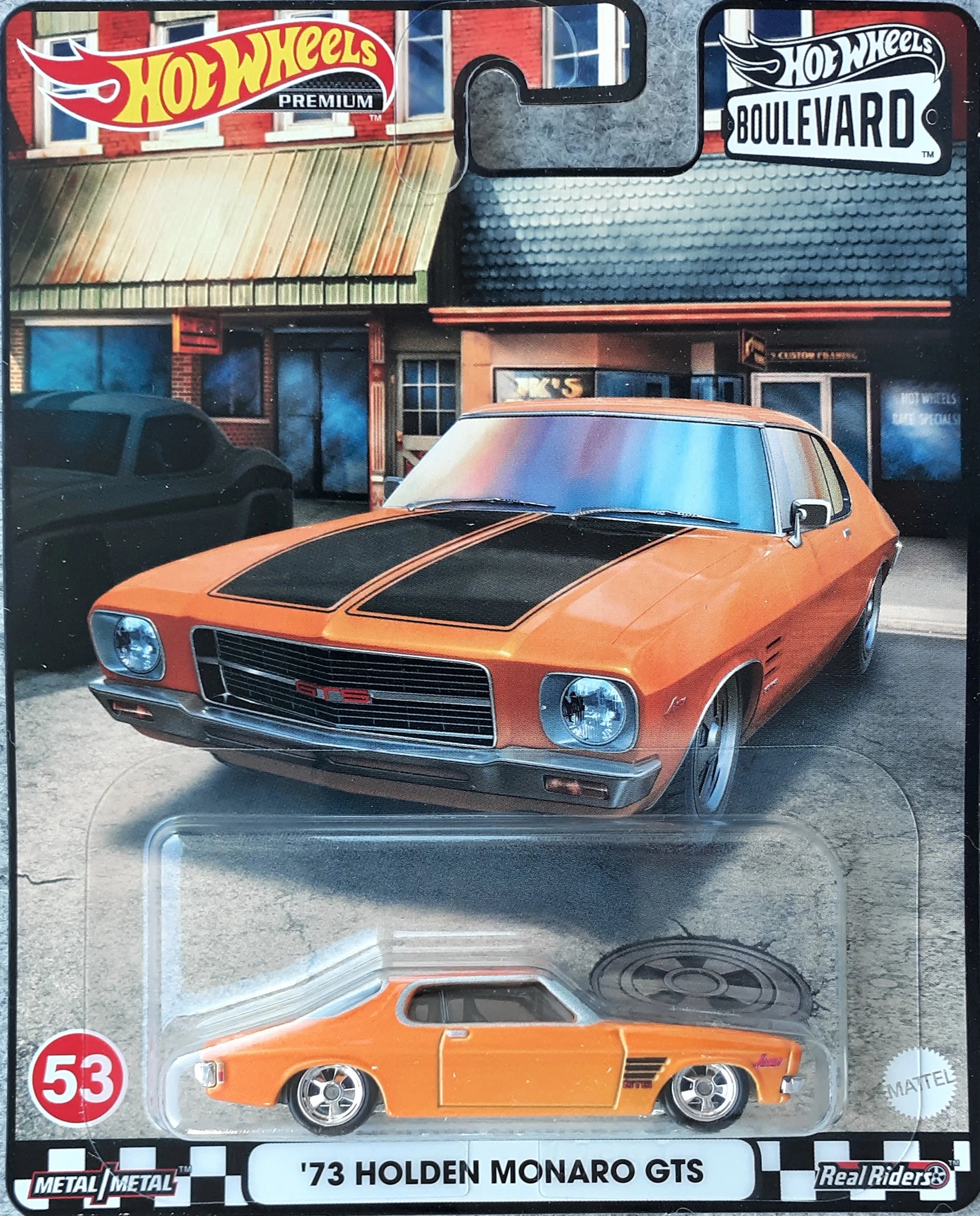 Hot Wheels Boulevard '73 Holden Monaro GTS — Indy Orange Metallic HCR02