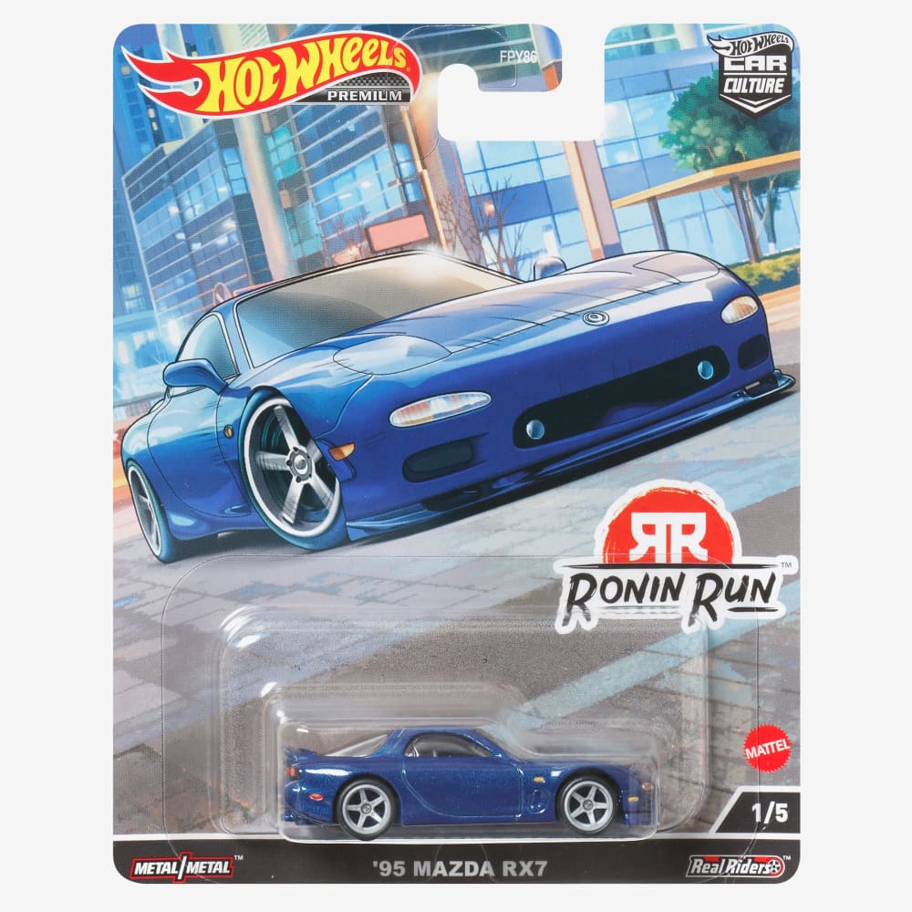 Hot Wheels Car Culture '95 Mazda RX7 FD Twin Turbo – Ronin Run (HCK13)